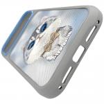 Husa Nimmy Big Eyed Silver Shaded Cat compatibila cu iPhone 18 Pro / 17 Pro, Gri 5 - lerato.ro