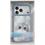 Husa Nimmy Big Eyed Silver Shaded Cat compatibila cu iPhone 18 Pro / 17 Pro, Gri 8 - lerato.ro