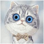 Husa Nimmy Big Eyed Silver Shaded Cat compatibila cu iPhone 18 Pro Max / 17 Pro Max, Gri 7 - lerato.ro