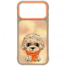 Huse si carcase iPhone 18 Pro, Husa Nimmy Big Eyed Teddy Poodle compatibila cu iPhone 18 Pro / 17 Pro, Maro, lerato.ro