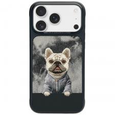 Huse si carcase iPhone 18 Pro, Husa Nimmy Gentle Pets Series Dog cu MagSafe compatibila cu iPhone 18 Pro / 17 Pro, Negru, lerato.ro