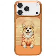 Huse si carcase iPhone 18 Pro, Husa Nimmy Gentle Pets Series Dog cu MagSafe compatibila cu iPhone 18 Pro / 17 Pro, Portocaliu, lerato.ro
