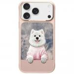 Husa Nimmy Gentle Pets Series Dog cu MagSafe compatibila cu iPhone 18 Pro / 17 Pro, Roz 2 - lerato.ro