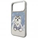 Husa Nimmy Gentle Pets Series Dog cu MagSafe compatibila cu iPhone 18 Pro / 17 Pro, Gri 3 - lerato.ro