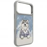Husa Nimmy Gentle Pets Series Dog cu MagSafe compatibila cu iPhone 18 Pro / 17 Pro, Gri 4 - lerato.ro