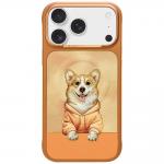 Husa Nimmy Gentle Pets Series Dog cu MagSafe compatibila cu iPhone 18 Pro Max / 17 Pro Max, Portocaliu 2 - lerato.ro