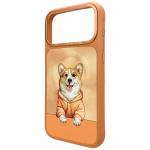 Husa Nimmy Gentle Pets Series Dog cu MagSafe compatibila cu iPhone 18 Pro Max / 17 Pro Max, Portocaliu 3 - lerato.ro
