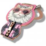 Suport universal pentru telefon Nimmy Cool and Cute 2.0 Chinchila Cat, Compatibil MagSafe, Roz 5 - lerato.ro