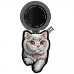 Suport universal pentru telefon Nimmy Denim Fashion British Shorthair Cat, Compatibil MagSafe, Negru 5 - lerato.ro