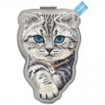 Suport universal pentru telefon Nimmy Denim Fashion British Shorthair Cat, Compatibil MagSafe, Gri 2 - lerato.ro