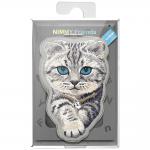 Suport universal pentru telefon Nimmy Denim Fashion British Shorthair Cat, Compatibil MagSafe, Gri 7 - lerato.ro