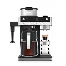Espressor 2 in 1 Ninja Prestige DualBrew CFN803EU, Capsule / Cafea macinata, 19 bari, Sistem de spumare a laptelui, Rezervor de 1.8 l, Caoaciate carafa de 1.8 l, Negru