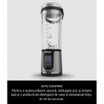 Blender portabil Ninja Blast BC151EUBK, Capacitate 530ml, 10 utilizari per incarcare, Maner de transport, Capac special pentru lamele din otel inoxidabil BlastBlade, USB-C, Negru 5 - lerato.ro