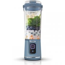 Blender portabil Ninja Blast BC151, Capacitate 530ml, 10 utilizari per incarcare, Maner de transport, Capac special pentru lamele din otel inoxidabil BlastBlade, USB-C, Albastru