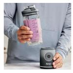 Blender portabil Ninja Blast Max BC251EUGY, 14.4W, Capacitate 570 ml, 19000 rpm, Zdrobire gheata, Pana la 25 de cicluri, Fara BPA, Gri 8 - lerato.ro