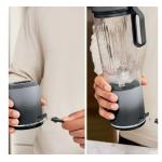 Blender portabil Ninja Blast Max BC251EUGY, 14.4W, Capacitate 570 ml, 19000 rpm, Zdrobire gheata, Pana la 25 de cicluri, Fara BPA, Gri 5 - lerato.ro
