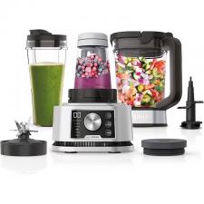 Blender Ninja Foodi Power Nutri 3-in-1, 6 programe Auto-IQ, 1200W, Recipient 2.1 l, Negru / Argintiu