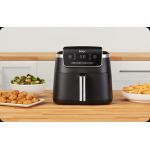 Friteuza cu aer cald Ninja AF140, 1750W, Capaciate 4.7l, 4 functii de gatit, Functii deshidratare si reincalzire, Oprire automata, Temperatura max 210°C, Panou digital, Negru 5 - lerato.ro