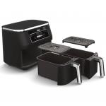 Friteuza cu aer cald Ninja Foodi AF200EU, 2400W, Capacitate mancare 7.6 l, Interval temperatura 40 - 240 °C, 4 programe, Cos dublu, Negru 4 - lerato.ro