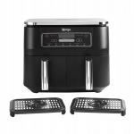 Friteuza cu aer cald Ninja Foodi AF300EU, 1200W, Capacitate mancare 5.2 l, Temperatura maxima 240 °C, 6 programe, Cos dublu, Negru 5 - lerato.ro