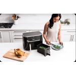 Friteuza cu aer cald Ninja Foodi DualZone AF451, 2470W, Capacitate 9.5l, Termometru digital, 6 functii de gatit, Negru 6 - lerato.ro
