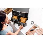 Friteuza cu aer cald Ninja Foodi DualZone AF451, 2470W, Capacitate 9.5l, Termometru digital, 6 functii de gatit, Negru 7 - lerato.ro