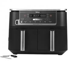 Friteuza cu aer cald Ninja Foodi DualZone AF451, 2470W, Capacitate 9.5l, Termometru digital, 6 functii de gatit, Negru
