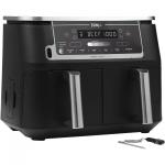 Friteuza cu aer cald Ninja Foodi DualZone AF451, 2470W, Capacitate 9.5l, Termometru digital, 6 functii de gatit, Negru 3 - lerato.ro