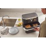 Friteuza cu aer cald Ninja Flex Drawer AF500EU, 2470W, Capacitate 10.4 L, Capacitate mancare 2 kg, Interval temperatura 40 - 240 °C, Doua zone de gatit, 7 programe, Negru 6 - lerato.ro
