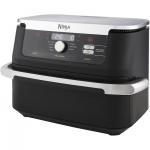 Friteuza cu aer cald Ninja Flex Drawer AF500EU, 2470W, Capacitate 10.4 L, Capacitate mancare 2 kg, Interval temperatura 40 - 240 °C, Doua zone de gatit, 7 programe, Negru 3 - lerato.ro