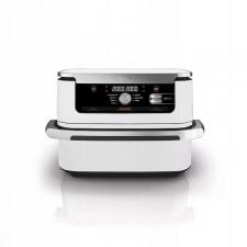 Friteuza cu aer cald Ninja Flex Drawer AF500EUWH, 2470W, Capacitate 10.4 L, Capacitate mancare 2 kg, Interval temperatura 40 - 240 °C, Doua zone de gatit, 7 programe, Alb