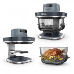 Friteuza cu aer cald Ninja AS101EUCY Crispi Pro 7in1 XL, 2050W, Capacitate 5.7l, Temperatura maxima 240 °C, 7 programe, Albastru 3 - lerato.ro