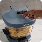 Friteuza cu aer cald Ninja AS101EUCY Crispi Pro 7in1 XL, 2050W, Capacitate 5.7l, Temperatura maxima 240 °C, 7 programe, Albastru 8 - lerato.ro