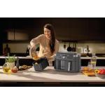 Friteuza cu aer cald Ninja Airfryer DualZone DZ901EU, 2470W, Capacitate 9.5L, 6 programe de gatit, 2 cosuri de 4.75L, Temperatura maxima 240 grade, Gri 8 - lerato.ro