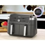 Friteuza cu aer cald Ninja Airfryer DualZone DZ901EU, 2470W, Capacitate 9.5L, 6 programe de gatit, 2 cosuri de 4.75L, Temperatura maxima 240 grade, Gri 5 - lerato.ro