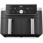 Friteuza cu aer cald Ninja Airfryer DualZone DZ901EU, 2470W, Capacitate 9.5L, 6 programe de gatit, 2 cosuri de 4.75L, Temperatura maxima 240 grade, Gri 2 - lerato.ro