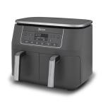 Friteuza cu aer cald Ninja Airfryer Foodi Pro DualZone DZ300, 2400W, Capacitate 7.6L, 6 programe de gatit, 2 cosuri de 3.8L, Panou digital, Temperatura maxima 240 grade, Gri 3 - lerato.ro