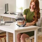 Friteuza cu aer cald Ninja CRISPi 4in1 FN101EUST, PowerPod 1700W, Capaciate 3.8L/1.4L, 2 recipiente sticla termorezistenta TempWare, Bej 4 - lerato.ro