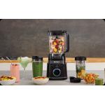 Blender Ninja Detect Power Pro TB401, 1200W, Capacitate 2.1 l, 14 functii manuale, 6 functii automate, Framantare aluat, 3 recipiente incluse, Negru 6 - lerato.ro