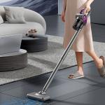 Aspirator vertical OEM, Fara fir, 120W, 40000 rpm, 800 mAh, Capacitate colectare 0.88L, Accesorii incluse, Gri 14 - lerato.ro