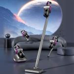 Aspirator vertical OEM, Fara fir, 120W, 40000 rpm, 800 mAh, Capacitate colectare 0.88L, Accesorii incluse, Gri 4 - lerato.ro
