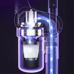 Aspirator vertical OEM, Fara fir, 120W, 40000 rpm, 800 mAh, Capacitate colectare 0.88L, Accesorii incluse, Gri 6 - lerato.ro