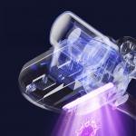 Aspirator vertical OEM, Fara fir, 120W, 40000 rpm, 800 mAh, Capacitate colectare 0.88L, Accesorii incluse, Gri 7 - lerato.ro