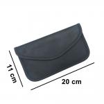 Husa antifurt pentru chei masina Faraday Cage, Radio Blocking, 20 cm x 11 cm, Negru 8 - lerato.ro