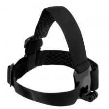 Sistem de prindere pe cap Headband pentru camere video sport, Negru