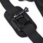 Sistem de prindere umar Shoulder Strap pentru camere video sport GoPro, Ajustabil, Negru 6 - lerato.ro
