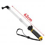 Selfie stick Floating Pole pentru camere video sport, Reglabil, 62cm, Negru
