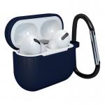 Carcasa cu carabiniera Silicone Soft Case D compatibila cu Apple AirPods 3 Blue 2 - lerato.ro