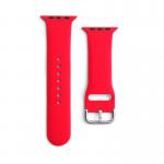 Curea APS Silicone Watch Band compatibila cu Apple Watch 4/5/6/7/8/SE/Ultra 42/44/45/49mm Rosu 2 - lerato.ro