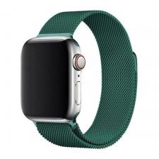 Curea otel inoxidabil Magnetic Strap compatibila cu Apple Watch 1/2/3/4/5/6/SE 42/44mm Green